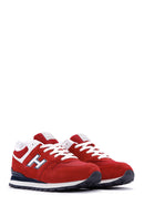 Hammer Jack Erkek Kırmızı Süet Deri Kolombiya M Sneaker | Derimod Hammer Jack Erkek Kırmızı Süet Deri Kolombiya M Sneaker | Derimod
