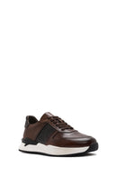 Erkek Taba Bağcıklı Deri Casual Sneaker | Derimod Erkek Taba Bağcıklı Deri Casual Sneaker | Derimod