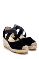 Women's Leather Suede Detailed Espadrilles | Derimod Women's Leather Suede Detailed Espadrilles | Derimod