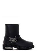 Harley Davidson Men's Black Estes Zippered Leather Boots | Derimod Harley Davidson Men's Black Estes Zippered Leather Boots | Derimod