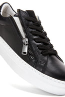 Women's Leather Zipper Detailed Sneaker | Derimod Women's Leather Zipper Detailed Sneaker | Derimod