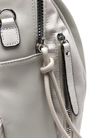 Woman Grey Long Strap Backpack | Derimod Woman Grey Long Strap Backpack | Derimod