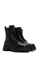 Women's Black Leather Boots | Derimod Women's Black Leather Boots | Derimod