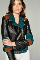 Melody Women's Leather Jacket | Derimod Melody Women's Leather Jacket | Derimod