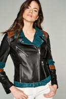 Melody Women's Leather Jacket | Derimod Melody Women's Leather Jacket | Derimod