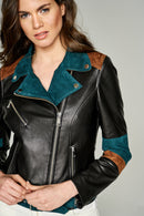 Melody Women's Leather Jacket | Derimod Melody Women's Leather Jacket | Derimod
