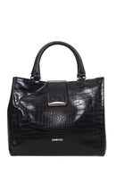 Crocodile Patterned Women's Bag | Derimod Crocodile Patterned Women's Bag | Derimod