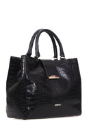 Crocodile Patterned Women's Bag | Derimod Crocodile Patterned Women's Bag | Derimod