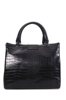 Crocodile Patterned Women's Bag | Derimod Crocodile Patterned Women's Bag | Derimod