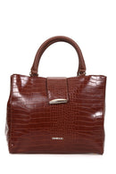 Crocodile Patterned Women's Bag | Derimod Crocodile Patterned Women's Bag | Derimod