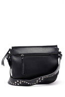 Women's Black Faux Leather Shoulder Bag | Derimod Women's Black Faux Leather Shoulder Bag | Derimod