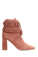 Women's Tasseled Suede Boots | Derimod Women's Tasseled Suede Boots | Derimod