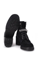 Women's Suede Studded Detailed Boots | Derimod Women's Suede Studded Detailed Boots | Derimod