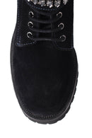 Women's Suede Studded Detailed Boots | Derimod Women's Suede Studded Detailed Boots | Derimod