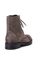 Women's Suede Studded Detailed Boots | Derimod Women's Suede Studded Detailed Boots | Derimod