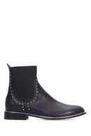 Women's Studded Detailed Leather Boots | Derimod Women's Studded Detailed Leather Boots | Derimod