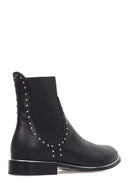 Women's Studded Detailed Leather Boots | Derimod Women's Studded Detailed Leather Boots | Derimod
