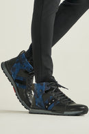 Camouflage Pattern Men's Leather Boots | Derimod Camouflage Pattern Men's Leather Boots | Derimod