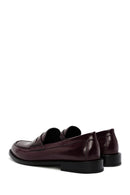 Women's Burgundy Leather Masculine Loafer | Derimod Women's Burgundy Leather Masculine Loafer | Derimod