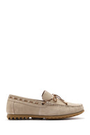 Men's Beige Suede Leather Casual Loafer | Derimod Men's Beige Suede Leather Casual Loafer | Derimod