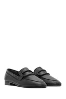 Women's Black Leather Casual Loafer | Derimod Women's Black Leather Casual Loafer | Derimod