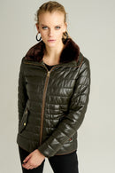 Linda Women's Leather Jacket | Derimod Linda Women's Leather Jacket | Derimod