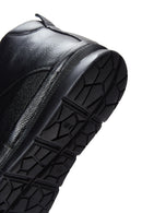 Men's Black Leather Zippered Boots | Derimod Men's Black Leather Zippered Boots | Derimod
