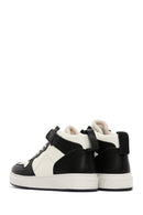 Kadın Siyah Deri Bilekli Sneaker | Derimod Kadın Siyah Deri Bilekli Sneaker | Derimod