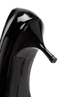 Women's Black Thin Heeled Leather Stiletto | Derimod Women's Black Thin Heeled Leather Stiletto | Derimod