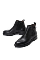 Men's Leather Buckle Boots | Derimod Men's Leather Buckle Boots | Derimod