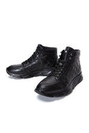 Erkek Siyah Deri Bilekli Sneaker Bot | Derimod Erkek Siyah Deri Bilekli Sneaker Bot | Derimod