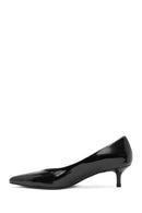 Women's Black Low Thin Heel Patent Leather Shoes | Derimod Women's Black Low Thin Heel Patent Leather Shoes | Derimod