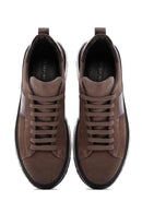 Erkek Kahverengi Süet Deri Kalın Tabanlı Sneaker | Derimod Erkek Kahverengi Süet Deri Kalın Tabanlı Sneaker | Derimod