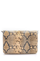 Women's Snakeskin Patterned Clutch Bag | Derimod Women's Snakeskin Patterned Clutch Bag | Derimod