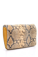 Women's Snakeskin Patterned Clutch Bag | Derimod Women's Snakeskin Patterned Clutch Bag | Derimod