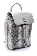 Women's Crocodile Patterned Backpack | Derimod Women's Crocodile Patterned Backpack | Derimod