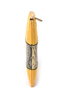 Women's Snakeskin Detailed Clutch Bag | Derimod Women's Snakeskin Detailed Clutch Bag | Derimod