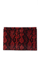 Women's Snake Patterned Clutch Bag | Derimod Women's Snake Patterned Clutch Bag | Derimod