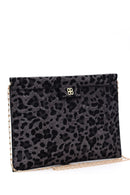 Women's Leopard Patterned Clutch Bag | Derimod Women's Leopard Patterned Clutch Bag | Derimod