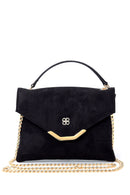 Women's Suede Chain Bag | Derimod Women's Suede Chain Bag | Derimod
