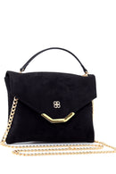Women's Suede Chain Bag | Derimod Women's Suede Chain Bag | Derimod