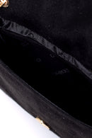 Women's Suede Chain Bag | Derimod Women's Suede Chain Bag | Derimod