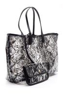 Women's Crocodile Patterned Transparent Bag | Derimod Women's Crocodile Patterned Transparent Bag | Derimod