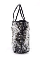 Women's Crocodile Patterned Transparent Bag | Derimod Women's Crocodile Patterned Transparent Bag | Derimod