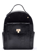 Women's Crocodile Patterned Backpack | Derimod Women's Crocodile Patterned Backpack | Derimod