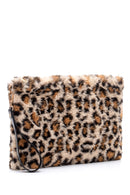 Kadın Peluş Leopar Portföy Çanta | Derimod Kadın Peluş Leopar Portföy Çanta | Derimod