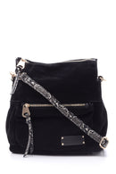 Women's Snakeskin Detailed Crossbody Bag | Derimod Women's Snakeskin Detailed Crossbody Bag | Derimod