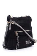 Women's Snakeskin Detailed Crossbody Bag | Derimod Women's Snakeskin Detailed Crossbody Bag | Derimod