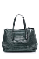 Women's Crocodile Patterned Shoulder Bag | Derimod Women's Crocodile Patterned Shoulder Bag | Derimod