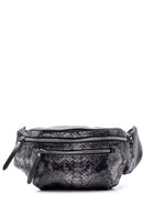 Women's Snake Pattern Waist Bag | Derimod Women's Snake Pattern Waist Bag | Derimod
